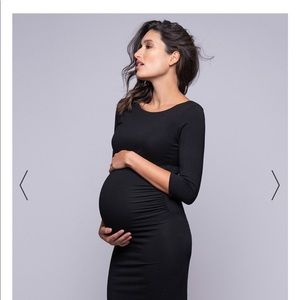 Seraphine Maternity Black Shift Dress